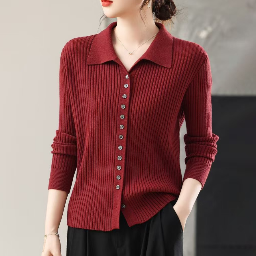 轻职风秋冬新款针织开衫纯色翻领单排扣毛衣内搭外搭女上衣打底衫,女装/女士精品,毛针织衫,淘宝优惠券,粉丝福利购,淘宝优惠卷