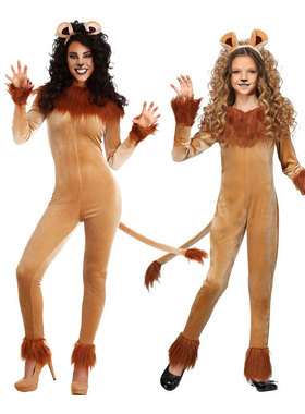 万圣节儿童节舞台表演演出COSPLAY非洲动物凶猛狮子扮演服装