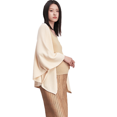 SELLYNEAR两色针织披肩