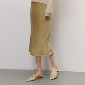 直筒鱼尾缎面垂感托腹半裙 法式 SELLYNEAR孕妇半身裙春秋新款 时尚