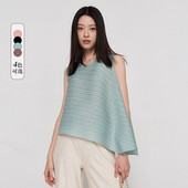 新款 时尚 宽松无袖 SELLYNEAR孕妇T恤夏季 不规则褶皱孕妇通勤装 上衣