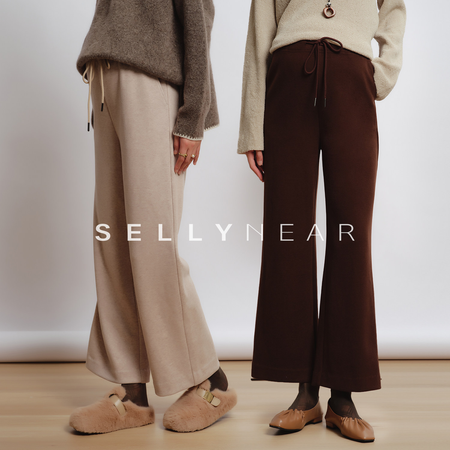 SELLYNEAR孕妇裤秋冬外穿新款时尚宽松舒适针织无托腹直筒九分裤,孕妇装/孕产妇用品/营养,孕妇休闲裤,淘宝优惠券,粉丝福利购,淘宝优惠卷