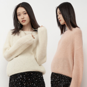 宽松绒感保暖慵懒毛衣 上衣时尚 SELLYNEARS孕妇毛衣秋冬季 新款