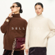 SELLYNEAR孕妇毛衣秋冬外穿软糯高领狐狸绒绒感舒适宽松打底衫