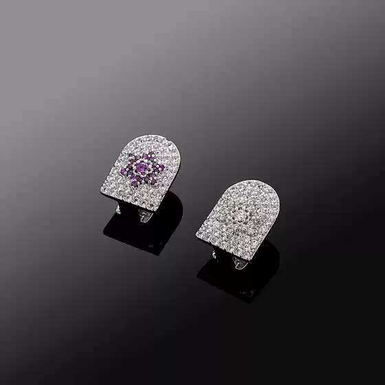American Hip-Hop Style Full Diamond Gold Tooth Single Zircon Grillz Teeth Accessory for Men Versatile Foreign Trade Accessory
