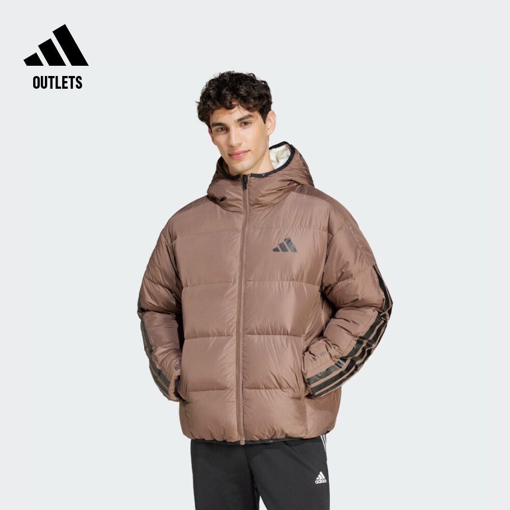 暖「芯」科技600蓬拒水防风温暖双面穿鸭绒羽绒服adidas阿迪达斯