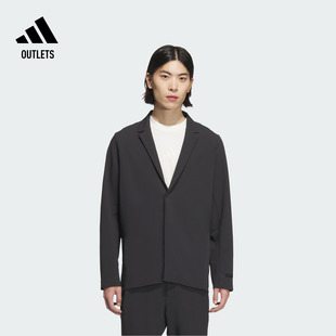 武宗系列速干弹力休闲西装 夹克外套男adidas阿迪达斯轻运动JL9345