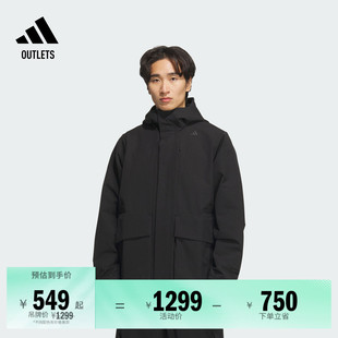 陈晓同款 adidas阿迪达斯轻运动 武宗系列拒水防泼保暖连帽外套男装