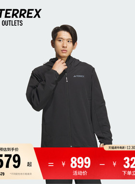 冒险衣橱系列防风透湿疏水户外软壳衣男冬季adidas阿迪达斯TERREX