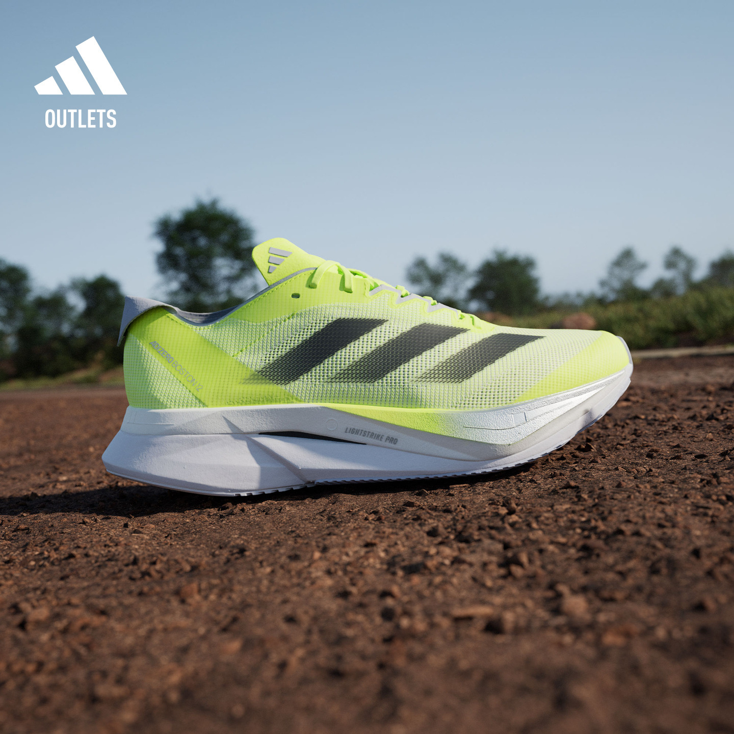 阿迪达斯超轻玻纤柱专业竞训跑鞋