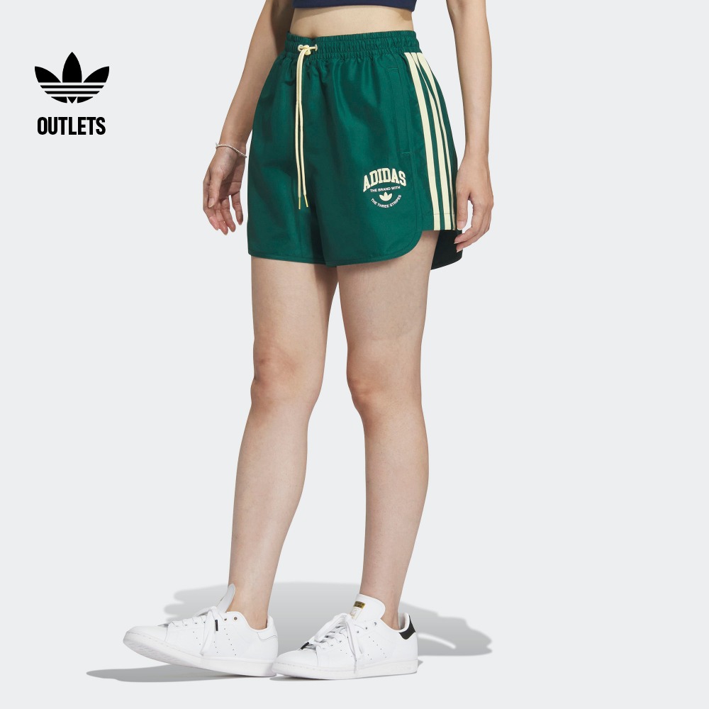 阿迪达斯三叶草女宽松梭织短裤