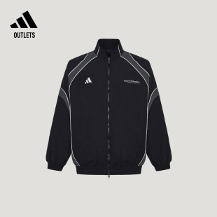 宽松舒适日常百搭休闲梭织夹克薄外套男春季adidas阿迪达斯轻运动