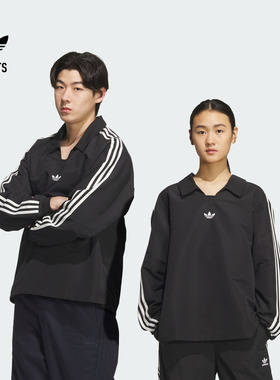 运动长袖POLO衫男女adidas阿迪达斯官方outlets三叶草KF9602