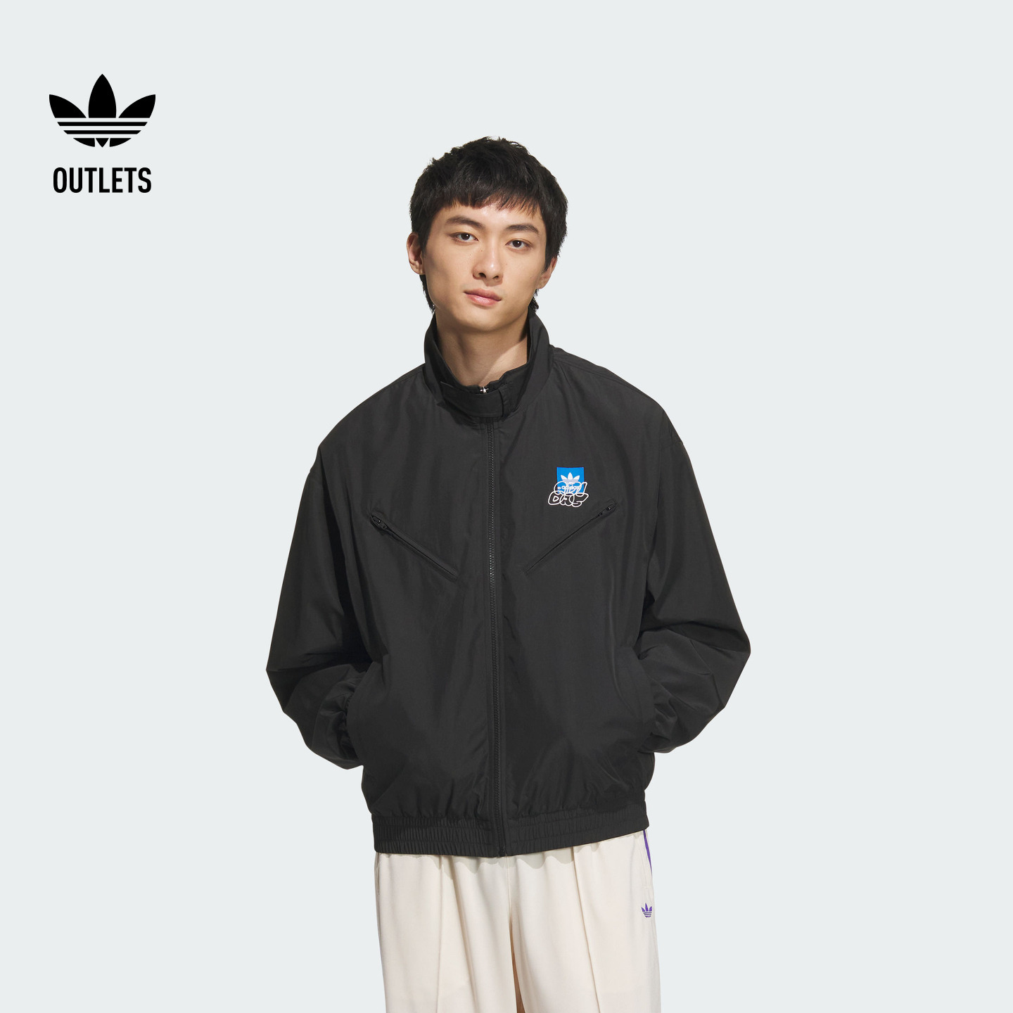 阿迪达斯三叶草男子夹克外套