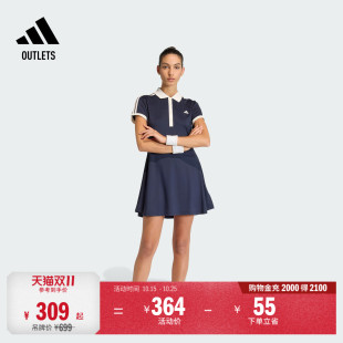 速干时尚舒适亲肤修身网球运动连衣裙女装adidas阿迪达斯