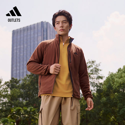 阿迪达斯男女抓绒夹克外套