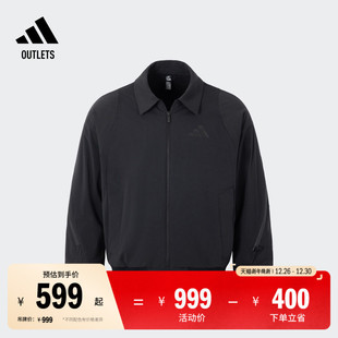 宽松加绒翻领飞行员夹克外套男装 秋冬adidas阿迪达斯官方outlets