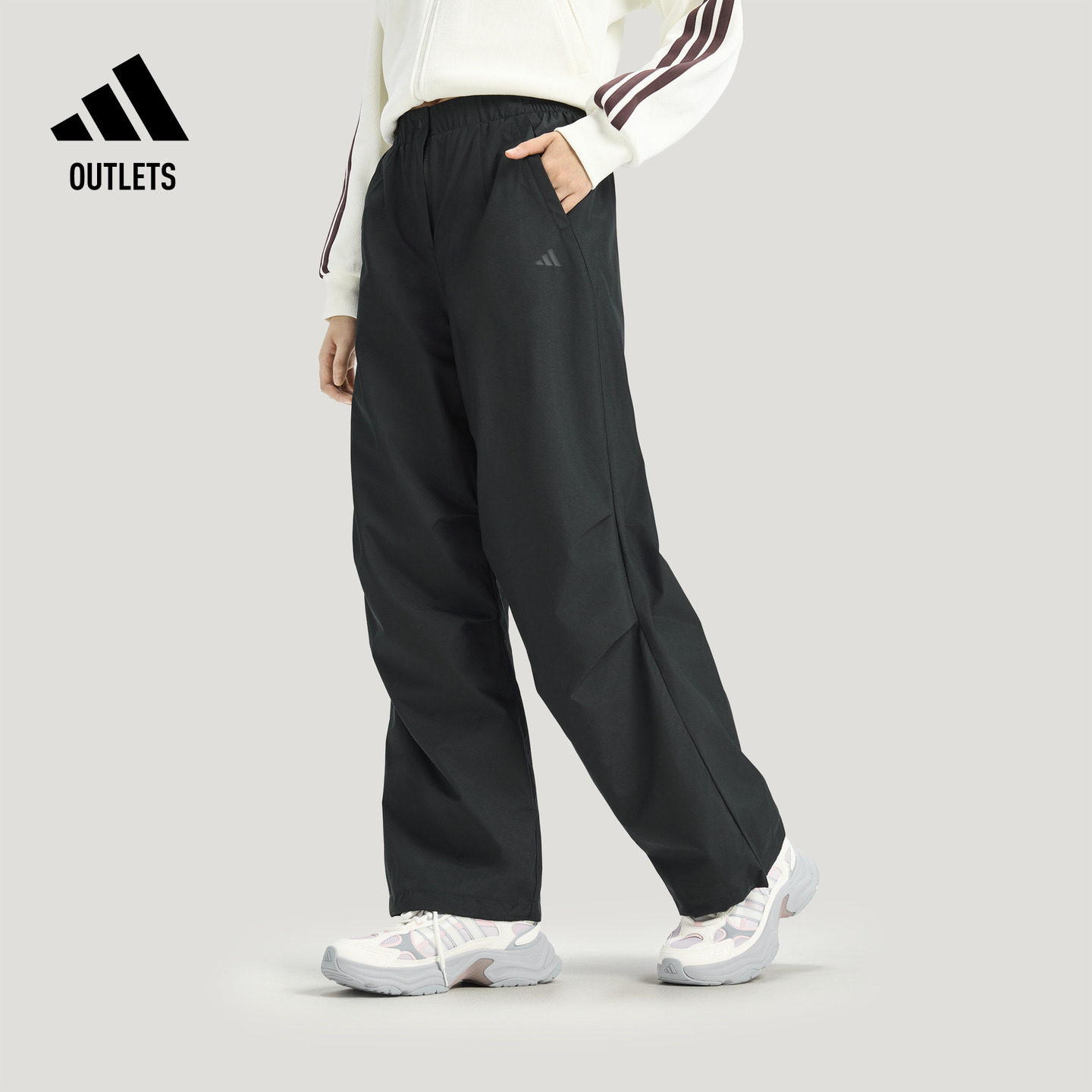 阿迪达斯女子运动裤adidas