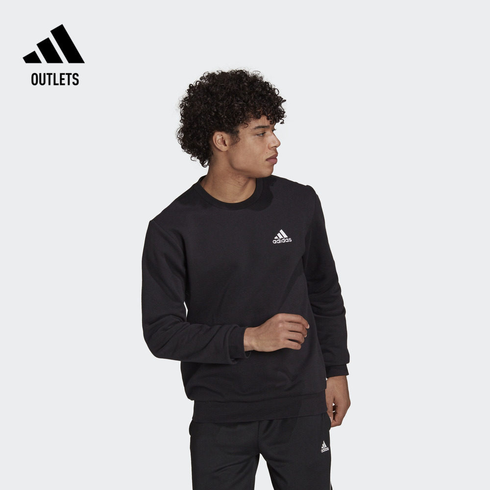 加绒保暖圆领长袖卫衣套头衫男adidas阿迪达斯官方outlets轻运动