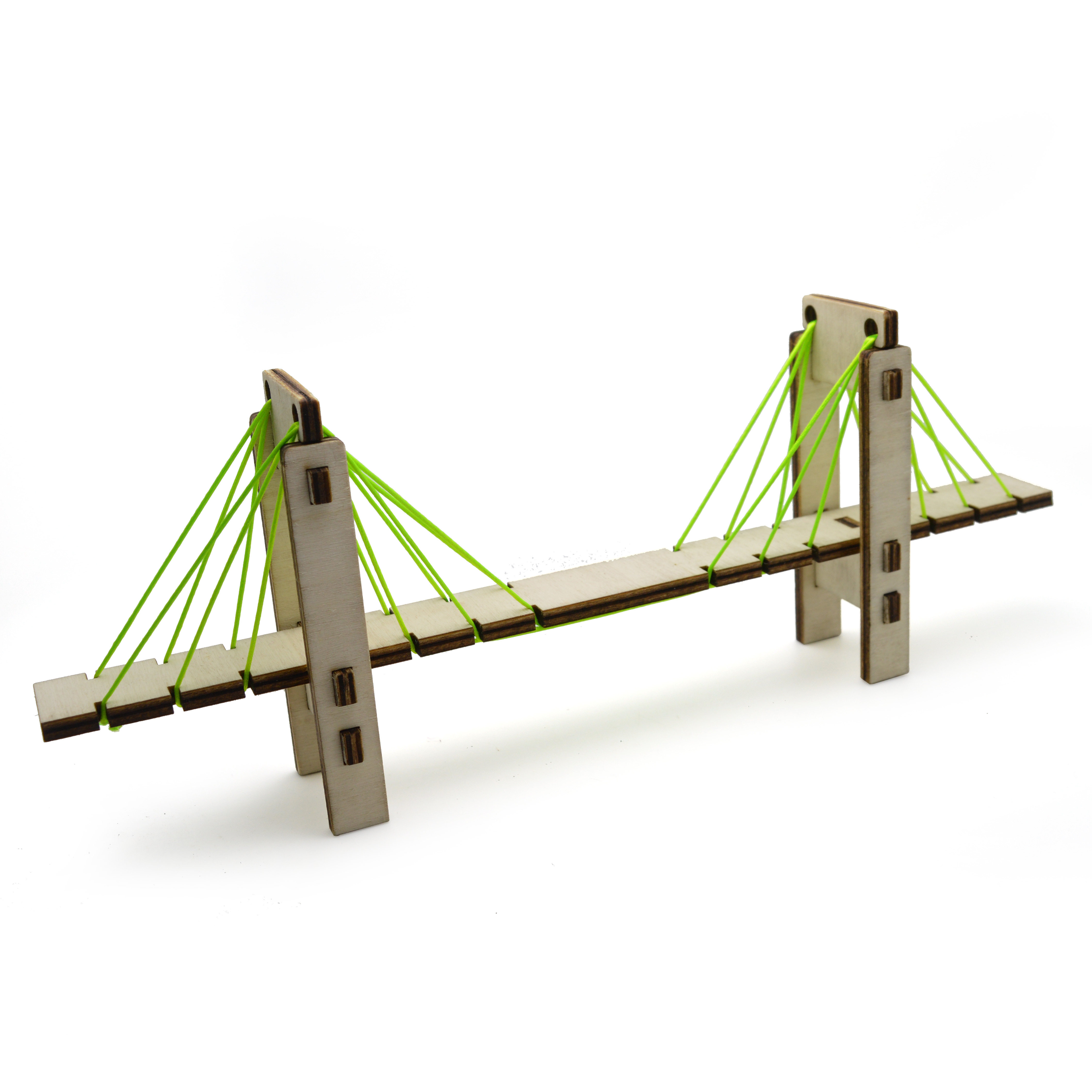 热卖斜拉桥模型少儿手工diy教学小学物理科学教具材料益智玩具