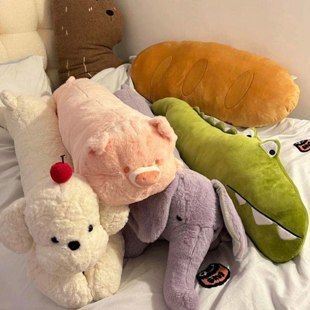 狗狗长条抱枕可爱毛绒公仔娃娃玩具枕头床上睡觉女生夹腿侧睡专用