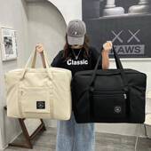 大容量手提短途登机旅行包女学生住校拉杆行李包轻便待产包收纳袋