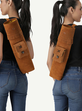 100036德国熊爪进口美猎太阳箭囊左右可调棕色2023新款