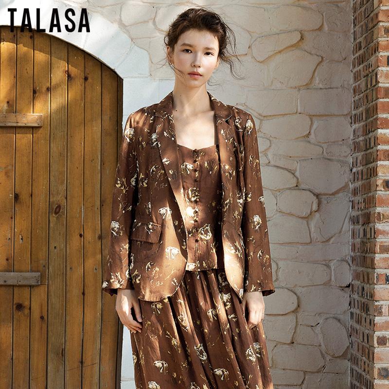 TALASA苎麻外套宽松显瘦百搭