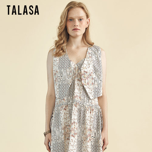 TALASA纯棉印花薄款小