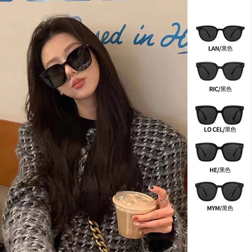 gm墨镜女防晒大脸高级感显脸小2025新款防紫外线偏光方圆脸太阳镜