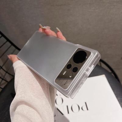 适用小米mixfold2手机壳折叠屏新款mix fold3+双面全包透明磨砂壳mixflod3超薄防摔mix flod2保护套男女简约