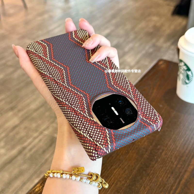 双中轴碳纤维纹适用华为mateX6手机壳新款X3/X5典藏版Fold3pro赤蛇权杖Zfold7荣耀magicV5全包保护套vs3男W25