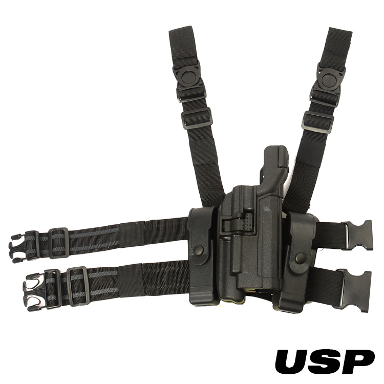 黑鹰 LV3 带灯款 USP腿部套装 MP40  SERPA L3 DUTY HOLSTERS