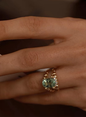 气质超美戒指女开口小众设计时尚