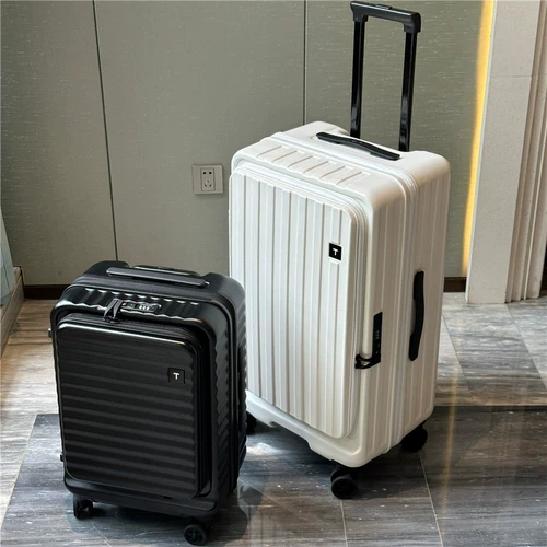侧开登机箱20寸女旅行箱飞机轮拉杆箱扩展行李箱男前开盖旅行箱28