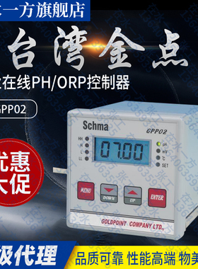GPP02台湾金点GOLDPOINT在线式PH计工业酸碱度计PH电极ORP控制器