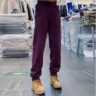 女棉料窄腿直筒裤 秋冬款 studio 休闲显瘦运动裤 磨毛加绒卫裤