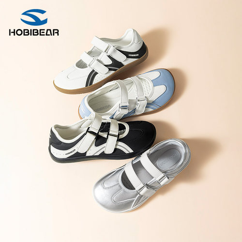 HOBIBEAR品牌女鞋2026新款爆款超火玛丽珍鞋ins潮小众宽楦宽头鞋