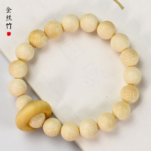 金丝竹手串1.0创意跑环佛珠个性