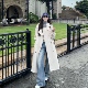 3MER哦哦三妹 大衣 韩系宽松英伦风中长款 风衣外套女2025秋季 新款