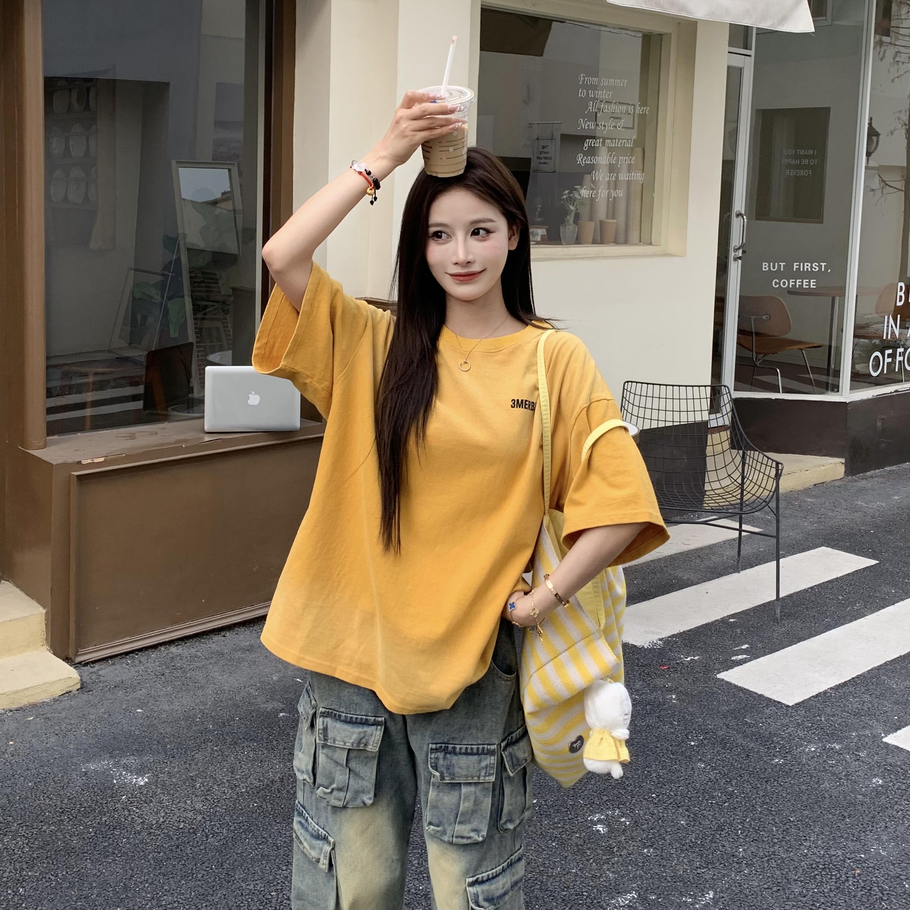 3MER字母印花短袖T恤女