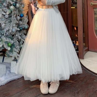 3MER仙女蓬蓬网纱半身裙