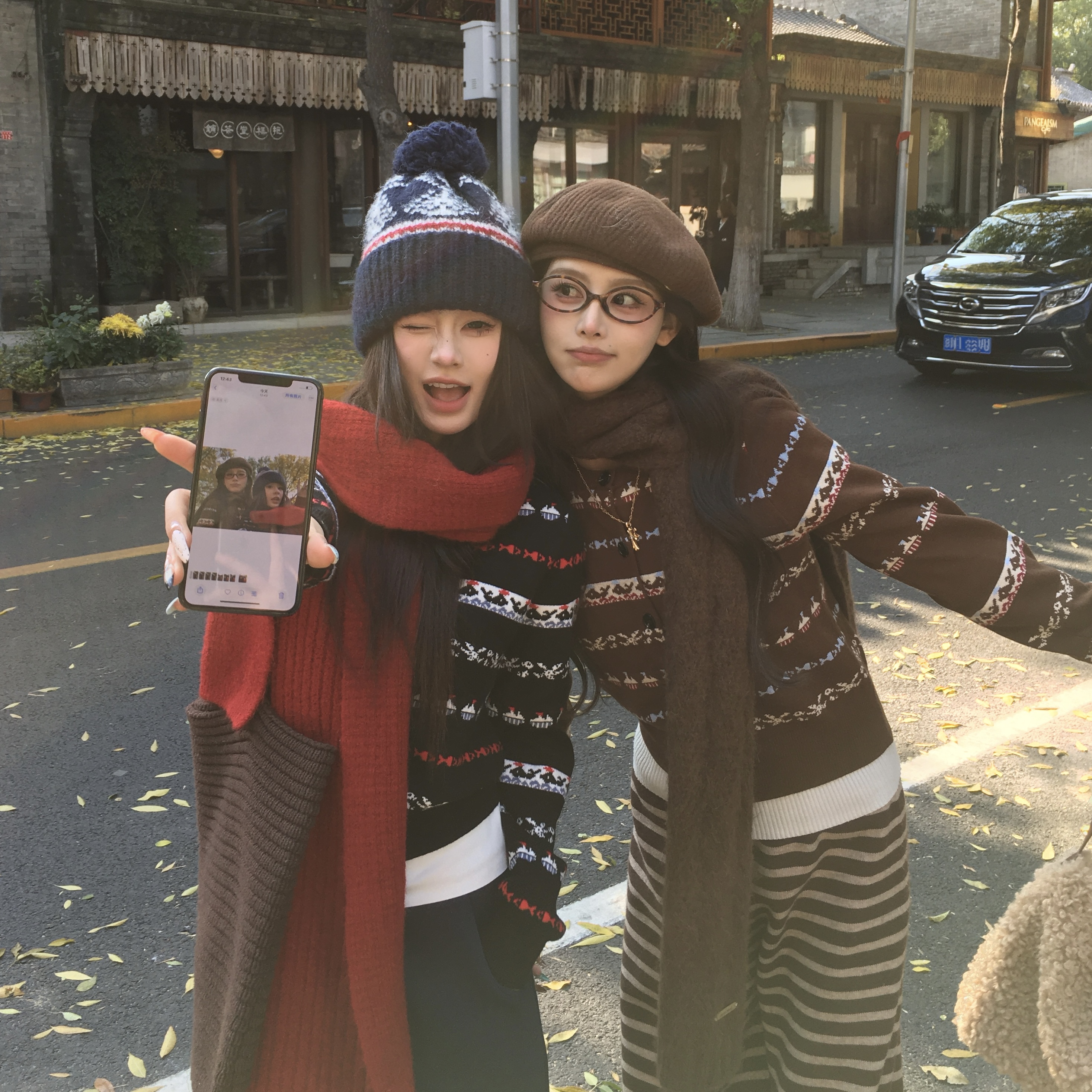 3MER费尔岛花色针织毛衣开衫