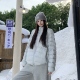 轻薄保暖短款 3MER哦哦三妹90白鸭绒立领排骨羽绒服女冬季 新款 外套