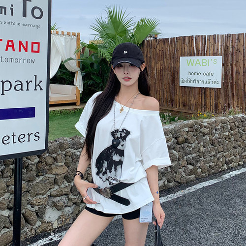 3MER自带凉感防晒斜肩狗狗短袖T