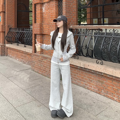 3MER加绒lulu显瘦卫衣套装