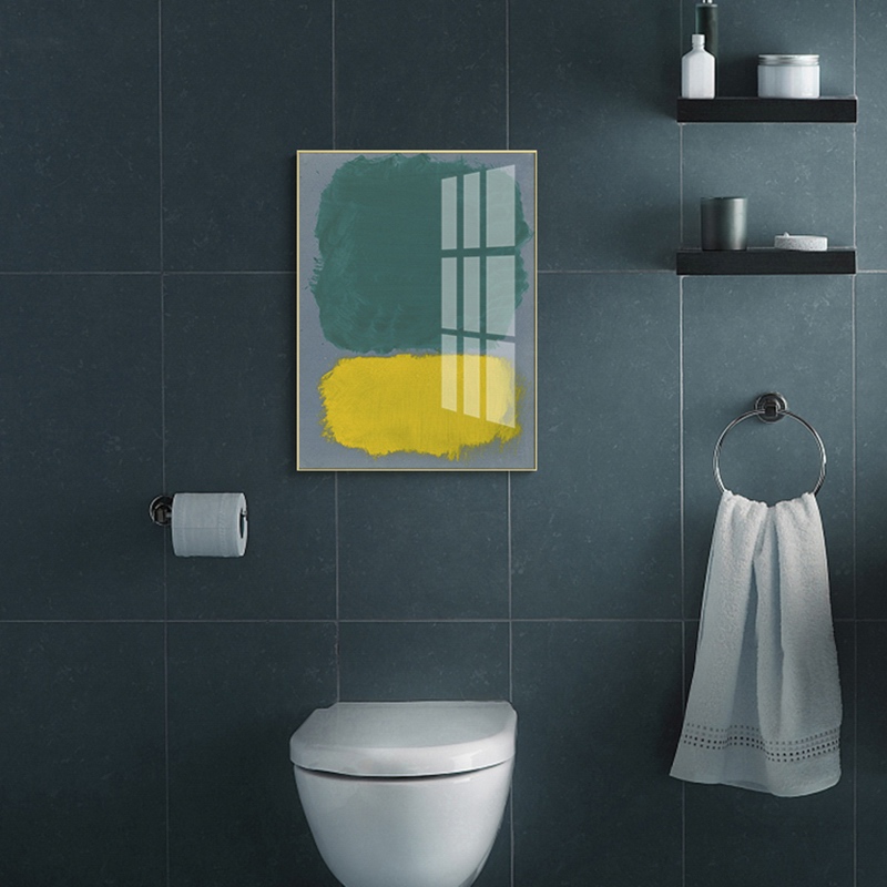 欧式马克罗斯科抽象图案有机玻璃浴室防水装饰画现代厕所背景挂画图片