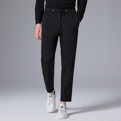 JEFULEI/吉弗雷秋冬新品微弹舒适针织裤九分裤