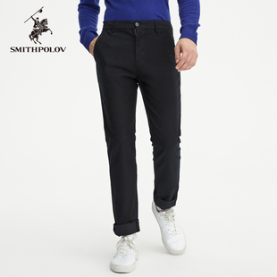 【大美丽专享】斯密特保罗休闲裤男宽松直筒logo刺绣潮