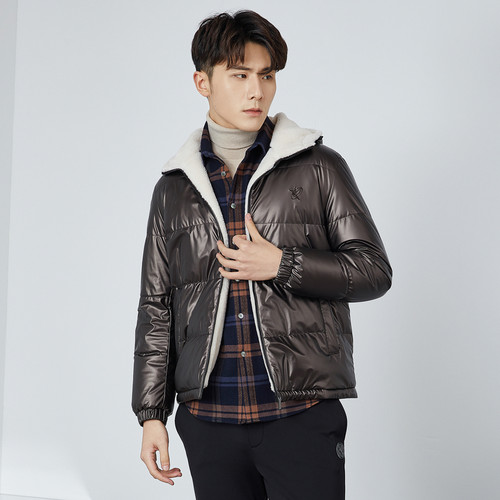 JEFULEI/吉弗雷秋冬新品保暖连帽白鸭绒羽绒服